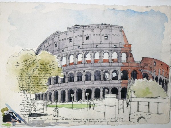 Colosseum in Rome | Named after the gigantic statue of Nero that once stood nearby.
