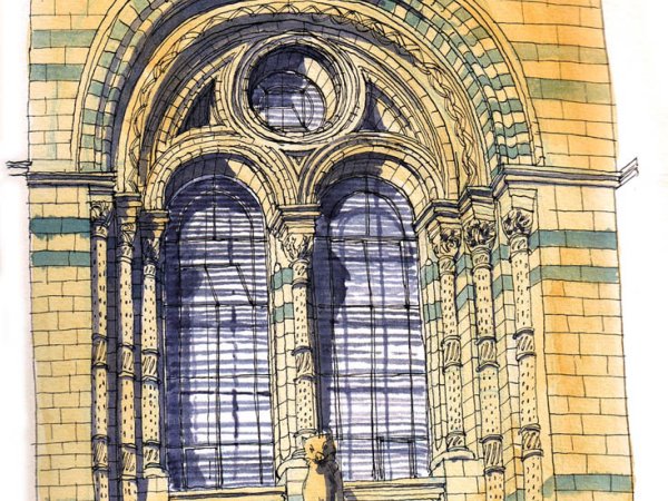 Window of the Natural History Museum | A window on the facade of Waterhouse's beautiful building.