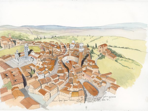 Map of Siena | My personal view of Siena seen from above