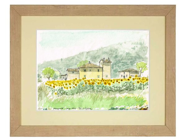 Campalfi in sunflowers | A rambling farmhouse by the river Merse