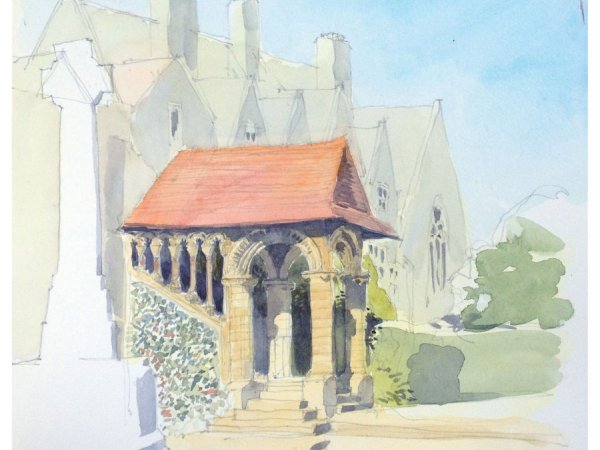 Norman Stairs | The Norman Stairs in the courtyard of Canterbury Cathedral