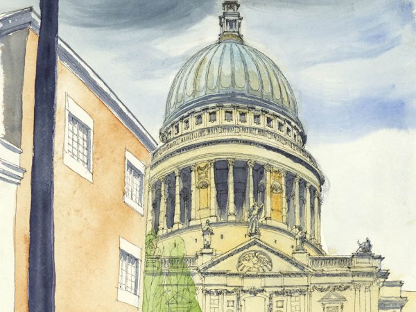 St Pauls Cathedral | St Pauls on a cold winter day sitting on the approach from Millenium Bridge