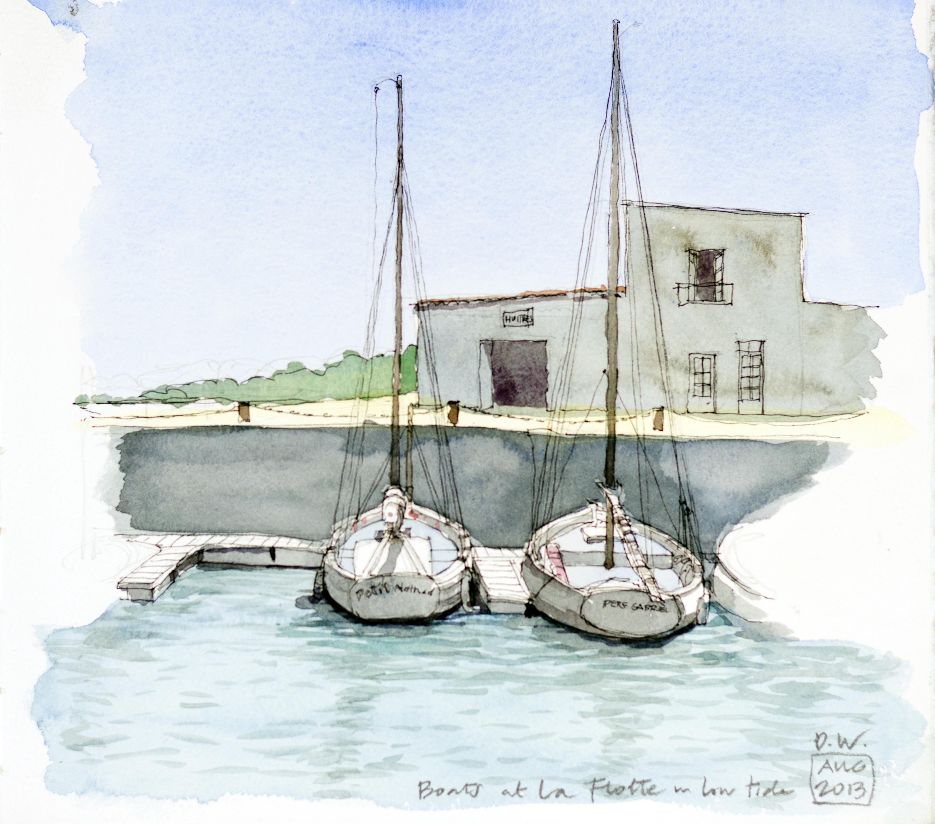 Boats at La Flotte