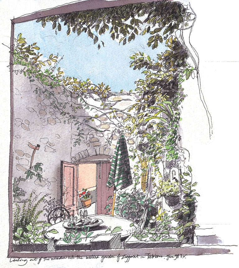 Walled garden in Trebbiano